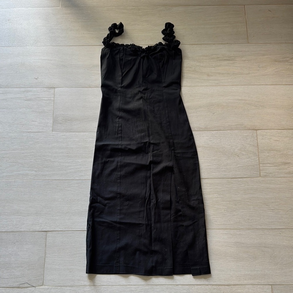 Musier Elegant Black Sleeveless Dress